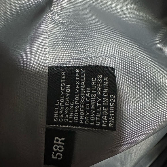 Apollo King gray suit jacket & vest sz58R - Picture 4 of 11